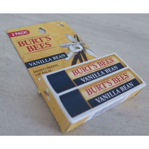 Burt's Bees Vanilla Bean Moisturizing Lip Balms - 2 Pack - 100% Natural - Picture 3 of 4